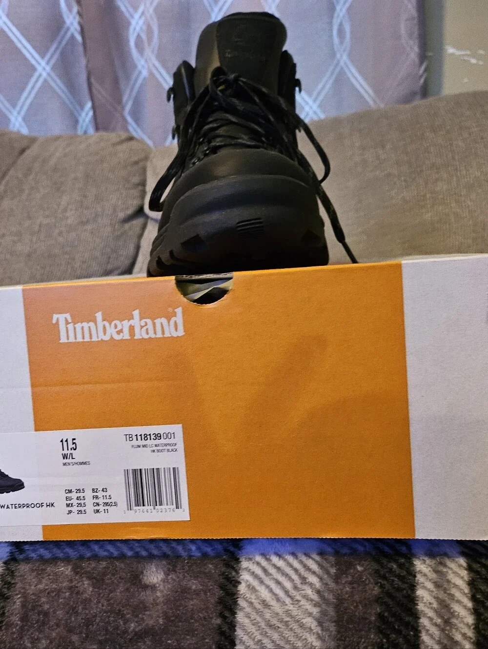 Timberland Men's Black Waterproof Work Boot